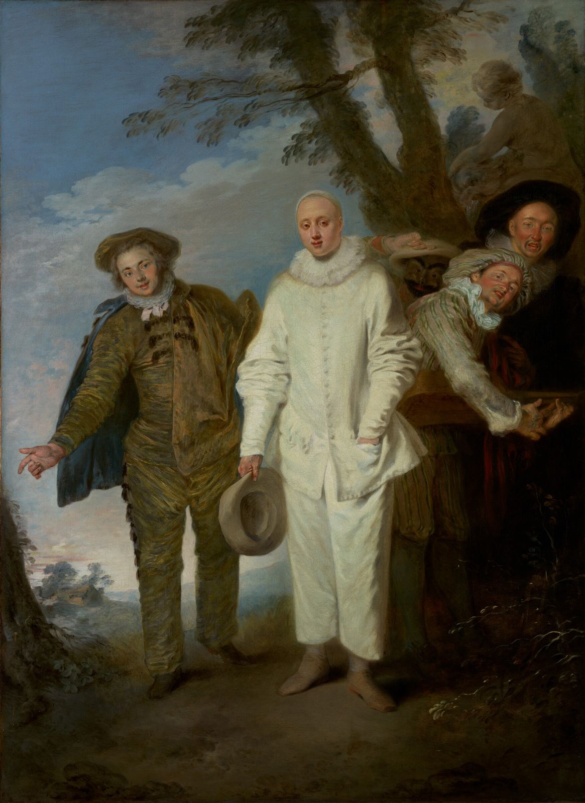 The Italian Comedians by Jean-Antoine Watteau