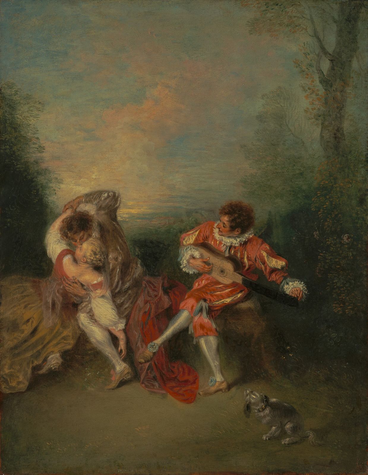La Surprise by Jean-Antoine Watteau