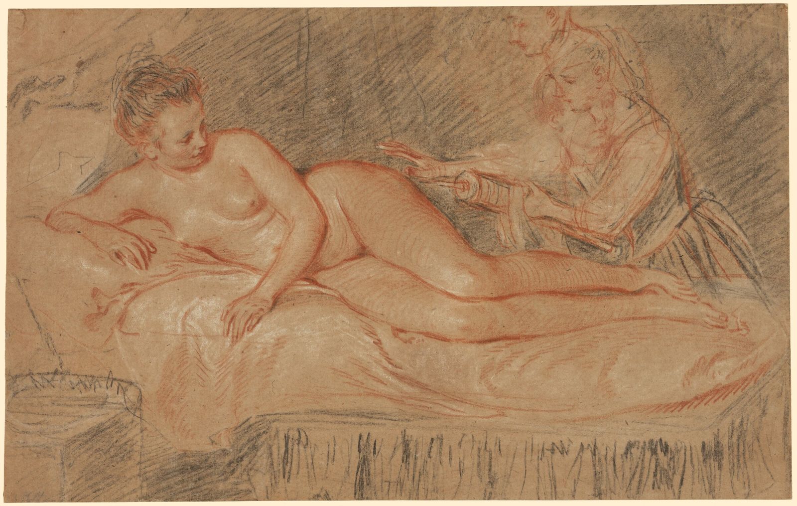 The Remedy by Jean-Antoine Watteau