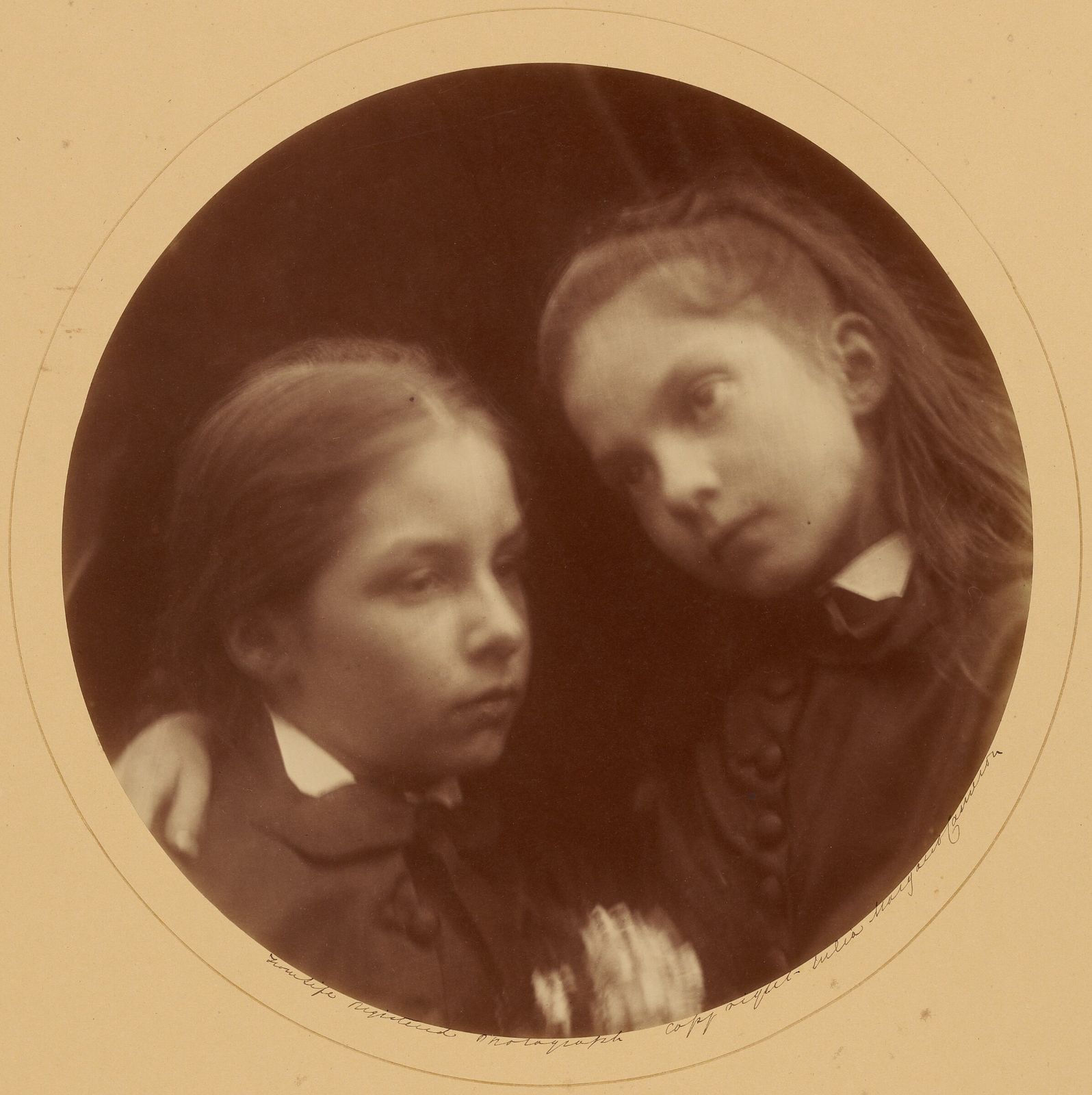 [Margaret and Adeline Norman] by Julia Margaret Cameron