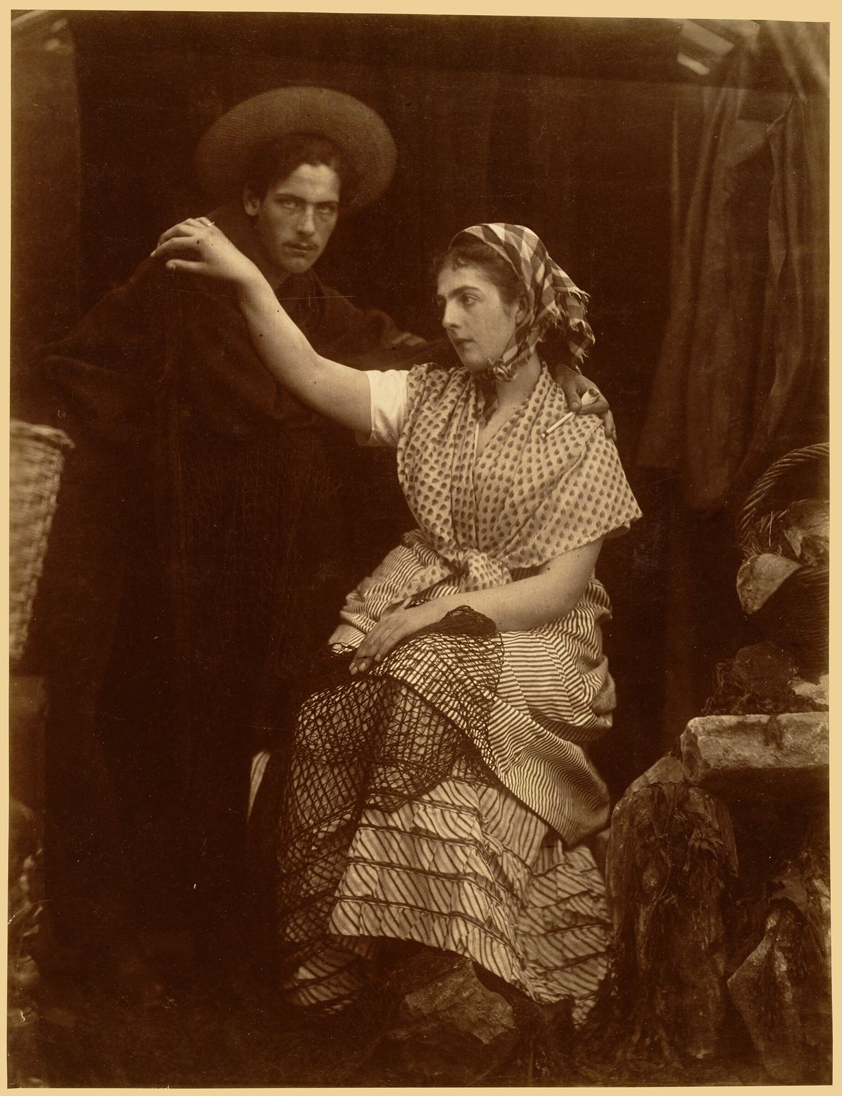"Go Not Yet": The Fisherman's Farewell by Julia Margaret Cameron