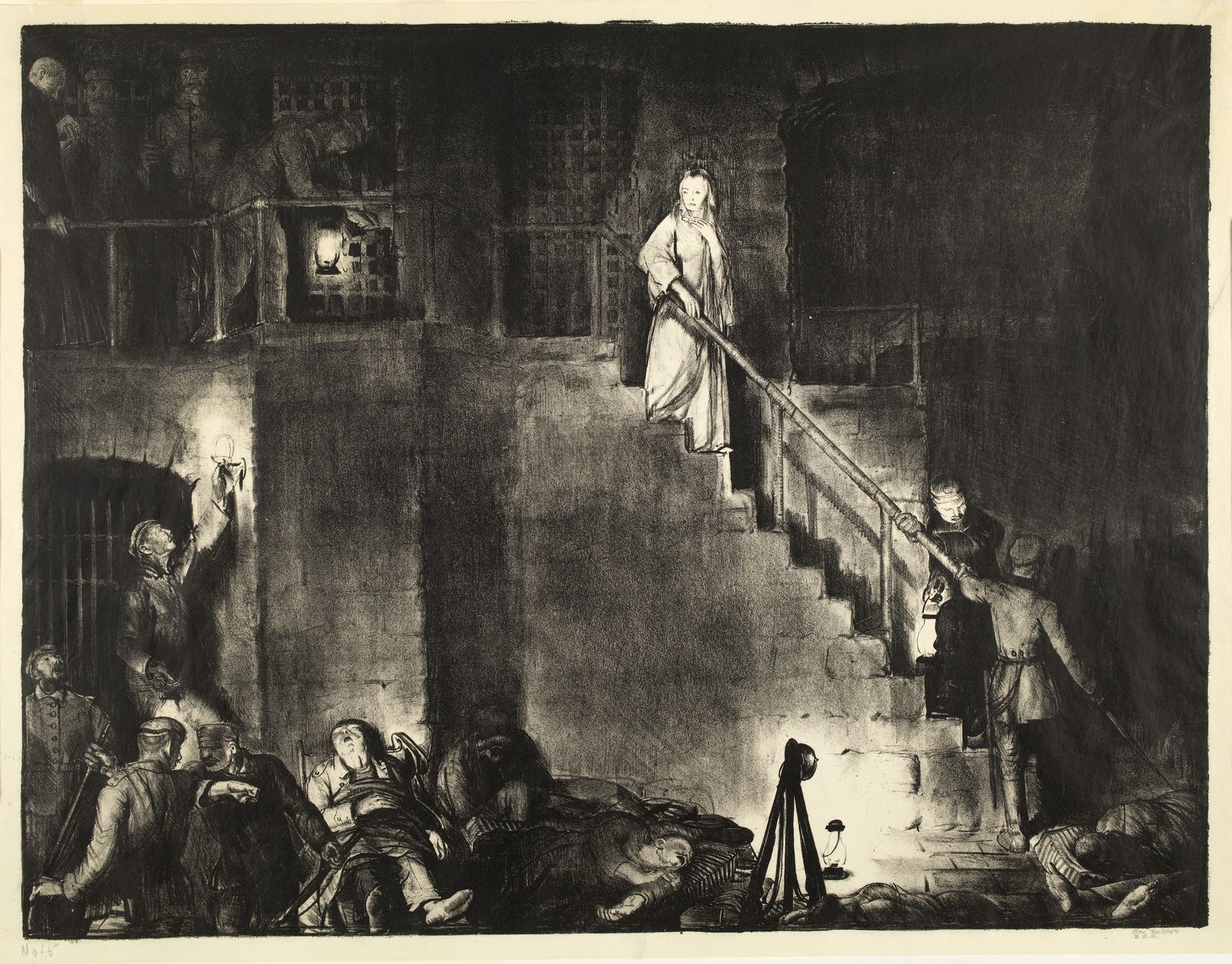 Murder of Edith Cavell (from series, War) by George Bellows