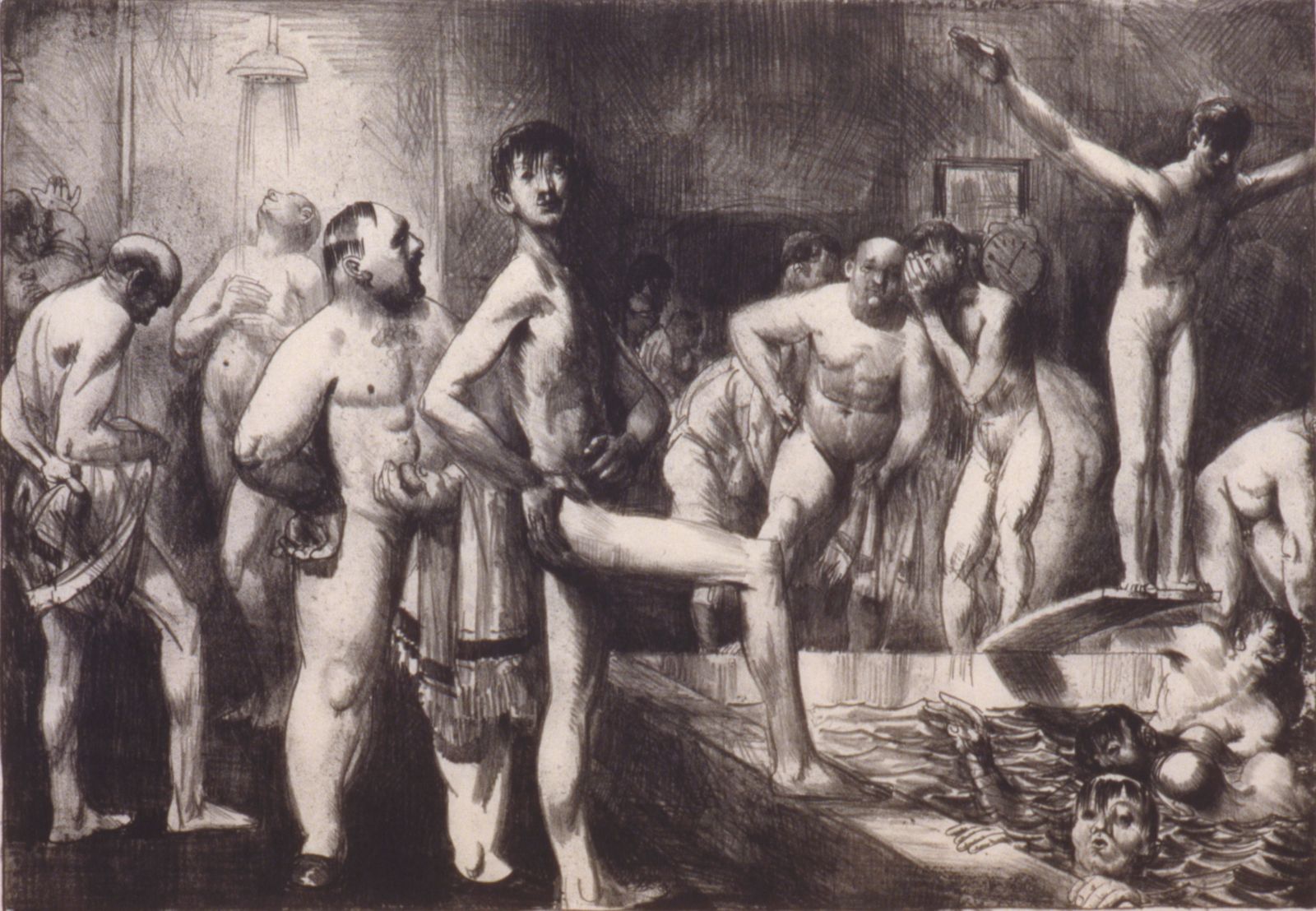 Business-Men's Bath by George Bellows