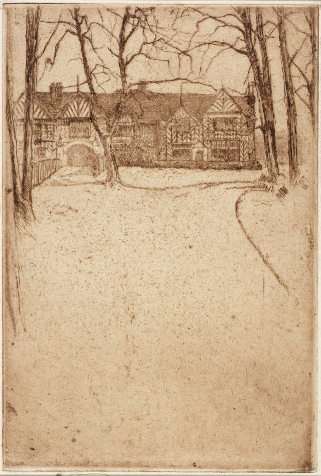 Speke Hall, no. 1 by James McNeill Whistler
